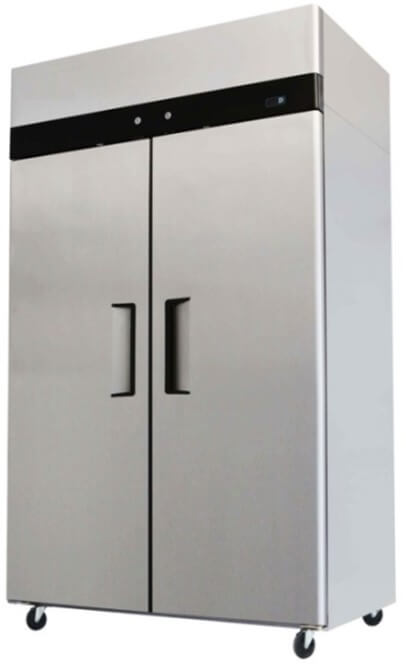 1200X745X1950 S/S 2 DOOR UPRIGHT FRIDGE SNACK SIZE - cater-care